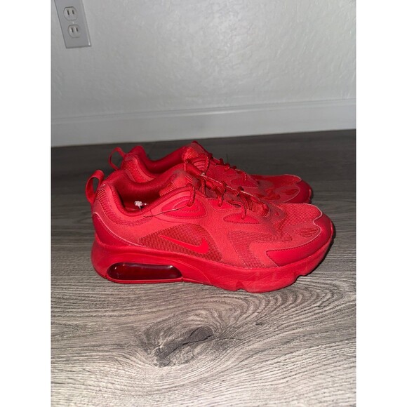 Nike Air Max 200 University Red Mens Size 8 Athletic Running Shoes Sneakers - Picture 1 of 6